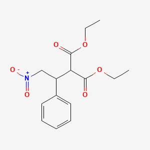 molecular formula C15H19NO6 B1362527 2-(2-硝基-1-苯乙基)丙二酸二乙酯 CAS No. 22975-21-9