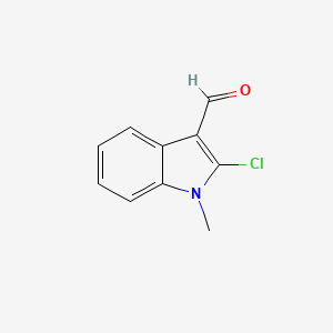 molecular formula C10H8ClNO B1362530 2-氯-1-甲基-1H-吲哚-3-甲醛 CAS No. 24279-74-1