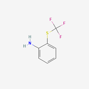 molecular formula C7H6F3NS B1362539 2-(三氟甲硫基)苯胺 CAS No. 347-55-7