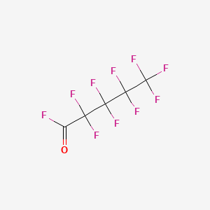 molecular formula C5F10O B1362540 Perfluorovaleryl fluoride CAS No. 375-62-2