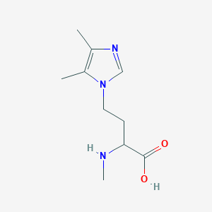 4-(4,5-Dimethyl-1h-imidazol-1-yl)-2-(methylamino)butanoic acid