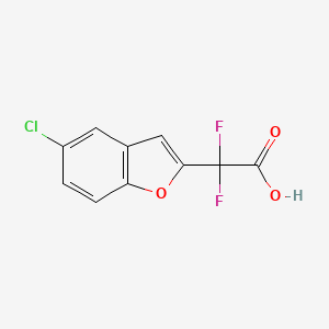 2-(5-Chlorobenzofuran-2-yl)-2,2-difluoroacetic acid