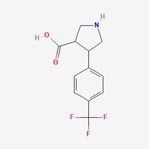 4-[4-(Trifluoromethyl)phenyl]pyrrolidine-3-carboxylic acid