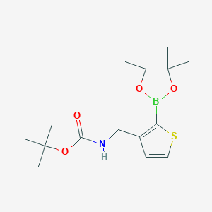 tert-Butyl N-{[2-(tetramethyl-1,3,2-dioxaborolan-2-yl)thiophen-3-yl]methyl}carbamate