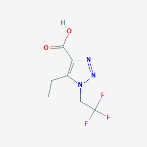 5-Ethyl-1-(2,2,2-trifluoroethyl)-1h-1,2,3-triazole-4-carboxylic acid