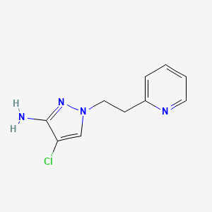 4-Chloro-1-(2-(pyridin-2-yl)ethyl)-1h-pyrazol-3-amine