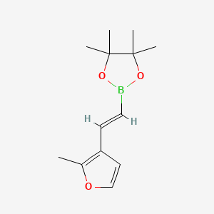 4,4,5,5-Tetramethyl-2-(2-(2-methylfuran-3-yl)vinyl)-1,3,2-dioxaborolane