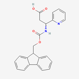 (R)-3-((((9H-Fluoren-9-yl)methoxy)carbonyl)amino)-3-(pyridin-2-yl)propanoic acid