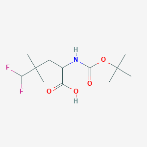 2-{[(Tert-butoxy)carbonyl]amino}-5,5-difluoro-4,4-dimethylpentanoic acid