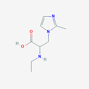 2-(Ethylamino)-3-(2-methyl-1h-imidazol-1-yl)propanoic acid