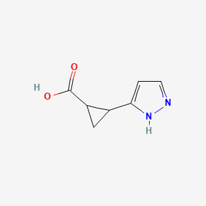 2-(2H-pyrazol-3-yl)cyclopropane-1-carboxylic acid