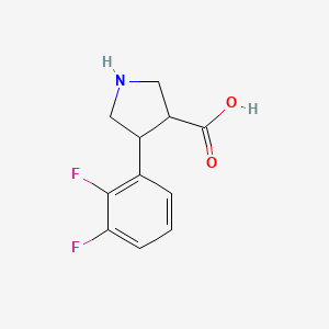 molecular formula C11H11F2NO2 B13625655 4-(2,3-Difluorophenyl)pyrrolidine-3-carboxylic acid 