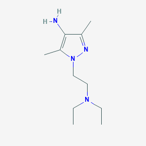 molecular formula C11H22N4 B13625666 1-(2-(Diethylamino)ethyl)-3,5-dimethyl-1h-pyrazol-4-amine 