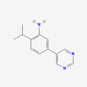 2-Isopropyl-5-(pyrimidin-5-yl)aniline