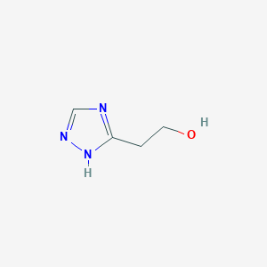 molecular formula C4H7N3O B13625679 2-(1H-1,2,4-triazol-3-yl)ethan-1-ol 