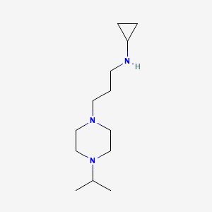 molecular formula C13H27N3 B13625696 n-(3-(4-Isopropylpiperazin-1-yl)propyl)cyclopropanamine 