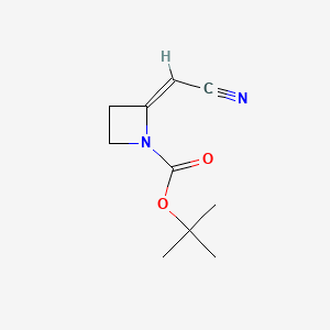 molecular formula C10H14N2O2 B13625728 tert-butyl(2Z)-2-(cyanomethylidene)azetidine-1-carboxylate 