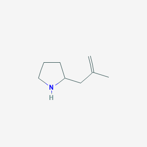 molecular formula C8H15N B13625738 2-(2-Methylallyl)pyrrolidine 