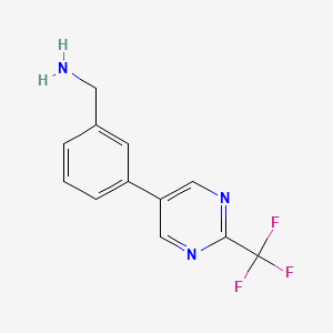 3-(2-Trifluoromethyl-pyrimidin-5-yl)-benzylamine