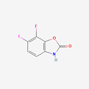 molecular formula C7H3FINO2 B13625754 7-Fluoro-6-iodo-2,3-dihydro-1,3-benzoxazol-2-one 