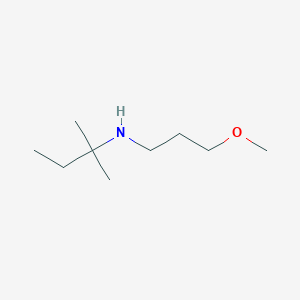 molecular formula C9H21NO B13625764 N-(3-methoxypropyl)-2-methylbutan-2-amine 