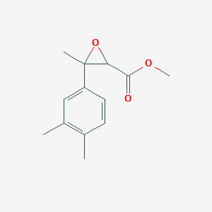 molecular formula C13H16O3 B13625784 Methyl 3-(3,4-dimethylphenyl)-3-methyloxirane-2-carboxylate 