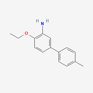 molecular formula C15H17NO B13625794 2-Ethoxy-5-(4-methylphenyl)aniline 