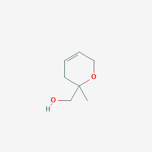 molecular formula C7H12O2 B13625855 (2-methyl-3,6-dihydro-2H-pyran-2-yl)methanol 