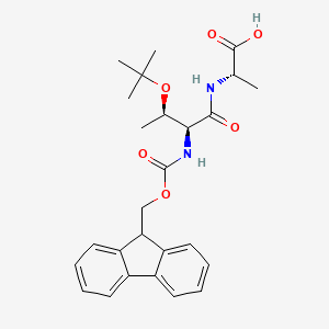 (2S)-2-[(2S,3R)-3-(tert-butoxy)-2-({[(9H-fluoren-9-yl)methoxy]carbonyl}amino)butanamido]propanoic acid