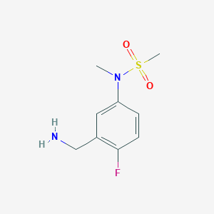 N-[3-(Aminomethyl)-4-fluorophenyl]-N-methylmethanesulfonamide