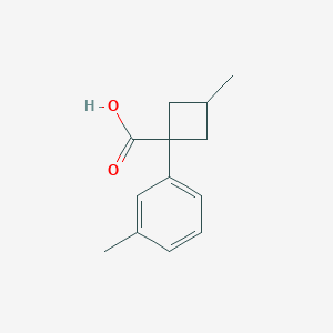 3-Methyl-1-(M-tolyl)cyclobutane-1-carboxylic acid