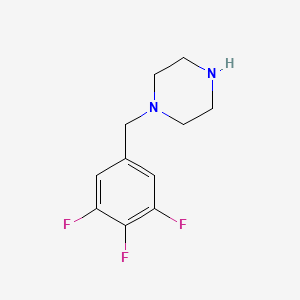 molecular formula C11H13F3N2 B13625891 1-(3,4,5-Trifluorobenzyl)piperazine 