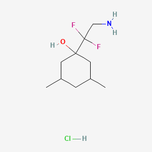 1-(2-Amino-1,1-difluoroethyl)-3,5-dimethylcyclohexan-1-ol hydrochloride