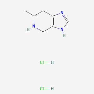 molecular formula C7H13Cl2N3 B13625910 6-methyl-1H,4H,5H,6H,7H-imidazo[4,5-c]pyridinedihydrochloride 