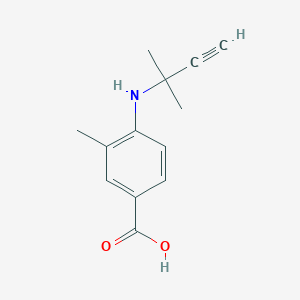 3-Methyl-4-((2-methylbut-3-yn-2-yl)amino)benzoic acid