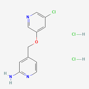 4-{[(5-Chloropyridin-3-yl)oxy]methyl}pyridin-2-aminedihydrochloride