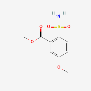 Benzoic acid, 5-methoxy-2-sulfamoyl-, methyl ester