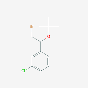 1-(2-Bromo-1-(tert-butoxy)ethyl)-3-chlorobenzene