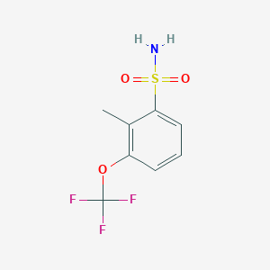 molecular formula C8H8F3NO3S B13625979 2-Methyl-3-(trifluoromethoxy)benzenesulfonamide 