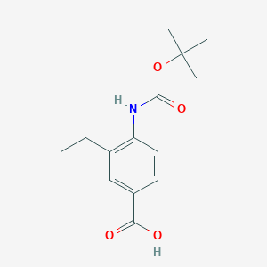 4-((tert-Butoxycarbonyl)amino)-3-ethylbenzoic acid