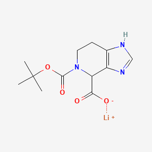 lithium(1+)5-[(tert-butoxy)carbonyl]-1H,4H,5H,6H,7H-imidazo[4,5-c]pyridine-4-carboxylate