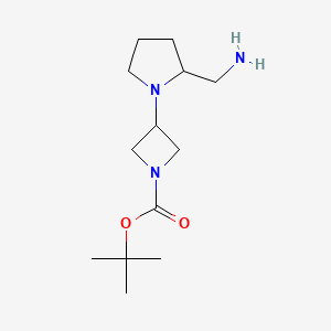 Tert-butyl 3-[2-(aminomethyl)pyrrolidin-1-yl]azetidine-1-carboxylate