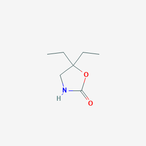 molecular formula C7H13NO2 B1362604 5,5-Diethyl-1,3-oxazolidin-2-one CAS No. 63461-25-6