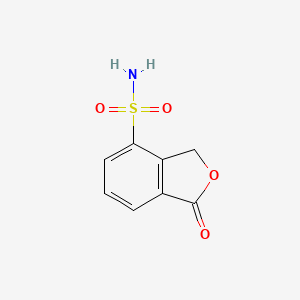 molecular formula C8H7NO4S B13626046 1-Oxo-1,3-dihydro-2-benzofuran-4-sulfonamide CAS No. 89819-28-3