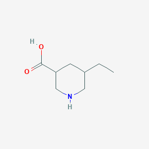 molecular formula C8H15NO2 B13626056 5-Ethylpiperidine-3-carboxylic acid 