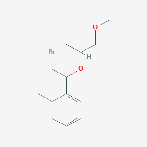 1-(2-Bromo-1-((1-methoxypropan-2-yl)oxy)ethyl)-2-methylbenzene