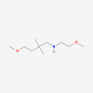 molecular formula C10H23NO2 B13626065 4-methoxy-N-(2-methoxyethyl)-2,2-dimethylbutan-1-amine 