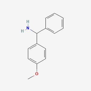 molecular formula C14H15NO B1362607 C-(4-Methoxy-phenyl)-C-phenyl-methylamine CAS No. 2538-34-3