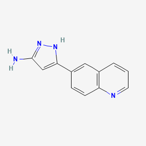 3-(Quinolin-6-yl)-1H-pyrazol-5-amine