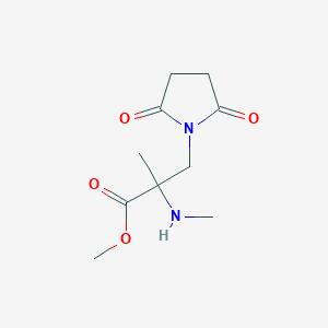 Methyl 3-(2,5-dioxopyrrolidin-1-yl)-2-methyl-2-(methylamino)propanoate